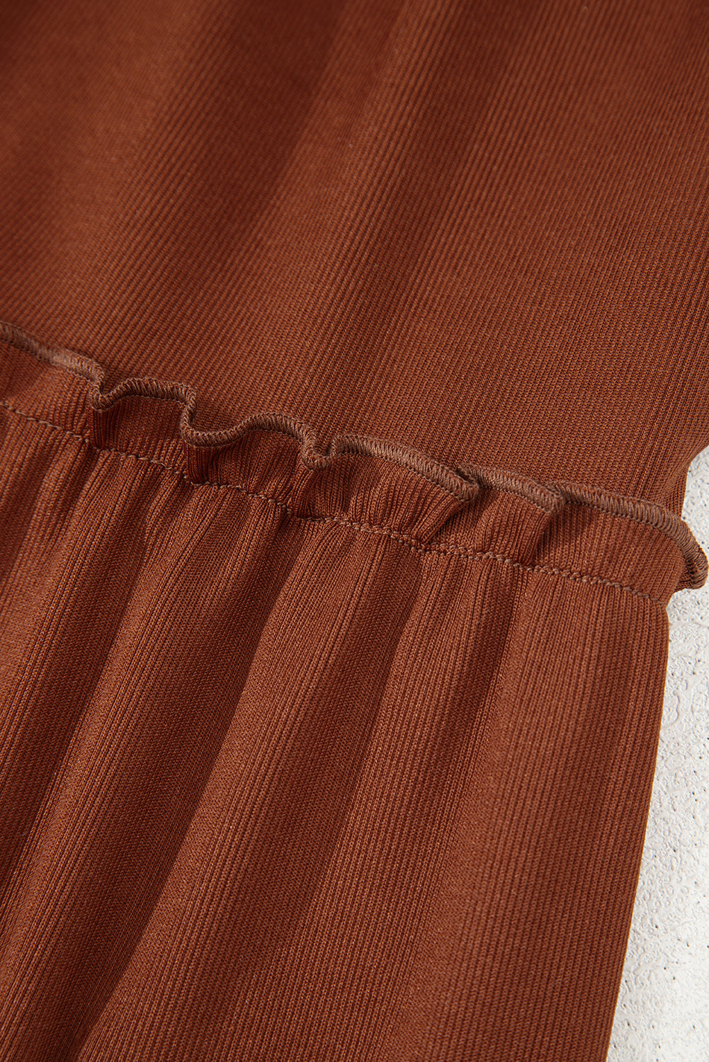 Rib Long Sleeve Mini Dress - eAura