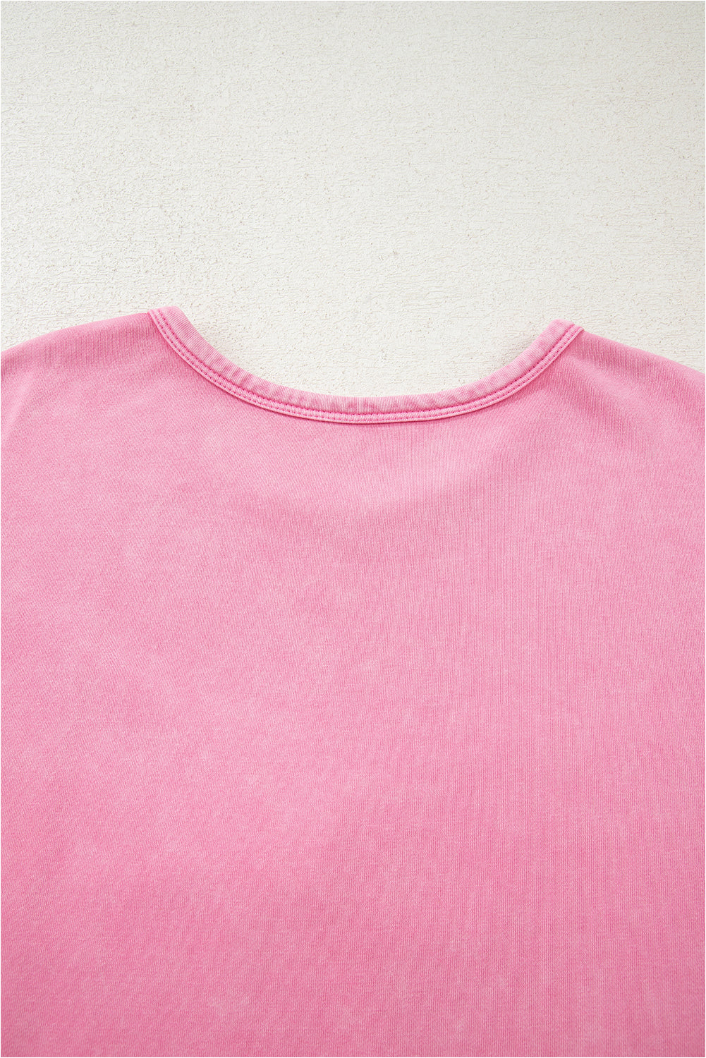 Bonbon Waffle Bowknot Patchwork Graphic Mineral Wash Plus Size Sweatshirt eAura