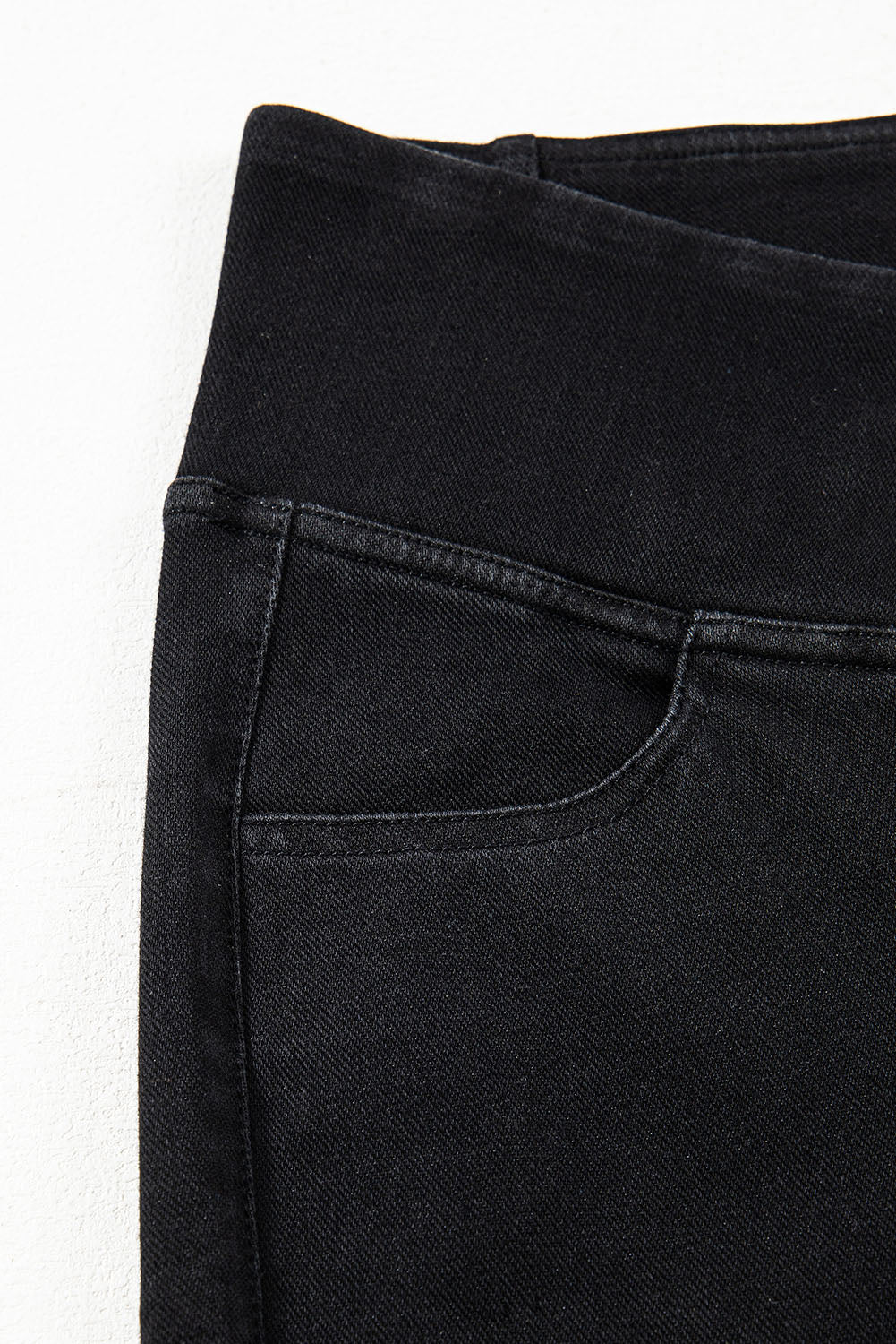 Black Arched Waist Stretchy Slim Fit Jeggings Beagle Boutique Fashion Outlet