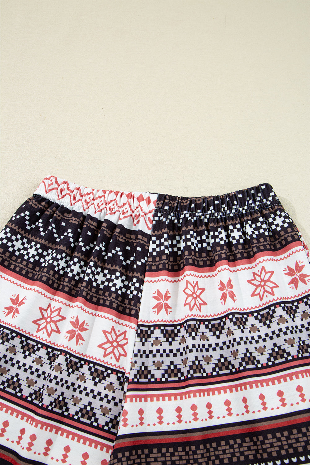 Retro Christmas Pattern Loose Pullover Pyjama Set - eAura