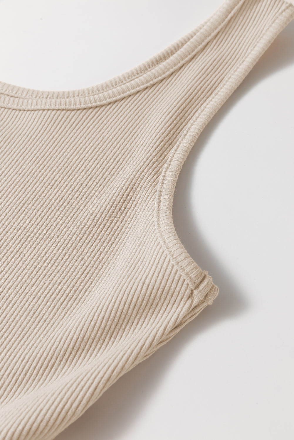 Scoop Neck Ribbed Pleated Sleeveless Midi Dress