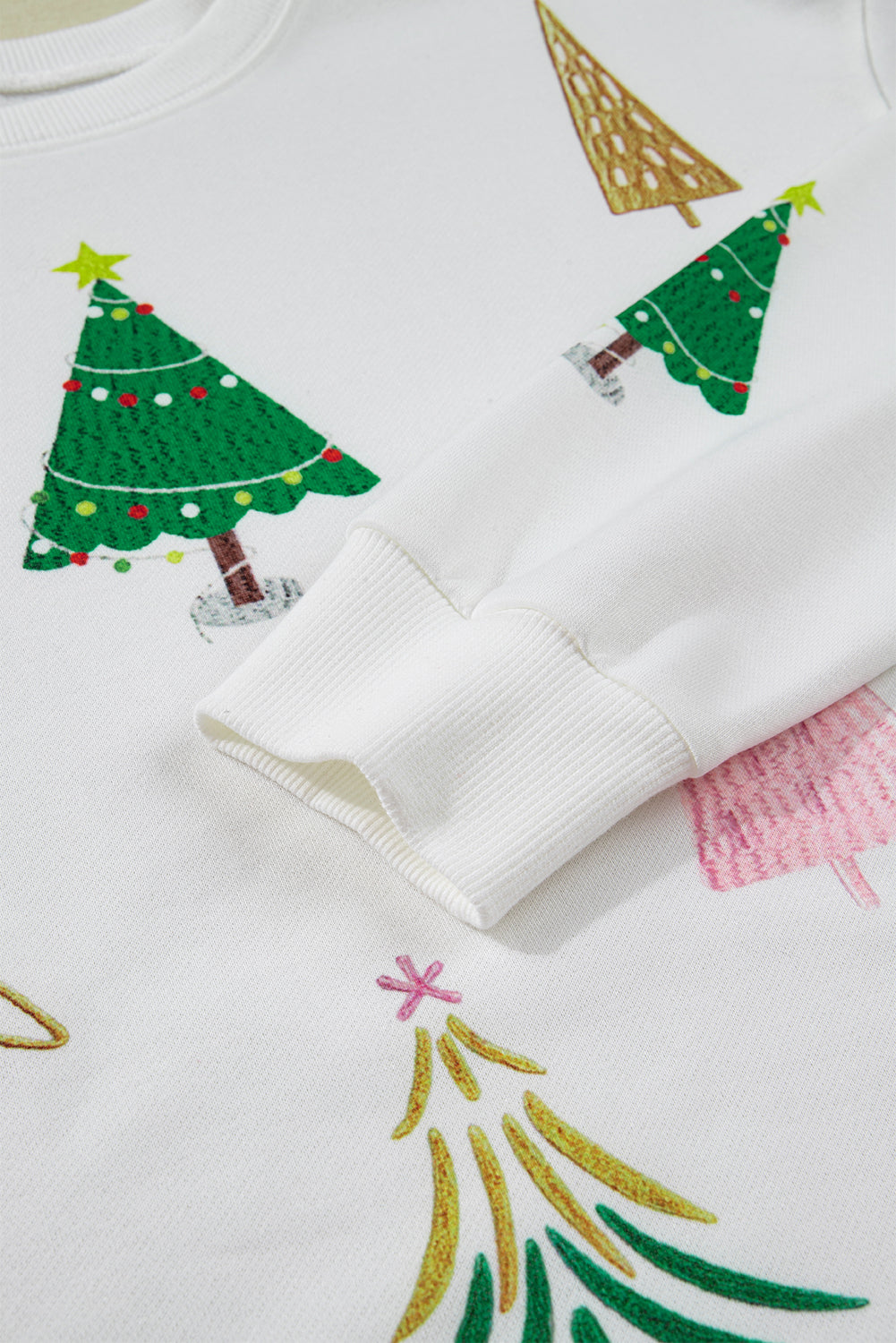 Christmas Tree Long Sleeve Top and Shorts Co-ord Lounge Set eAura