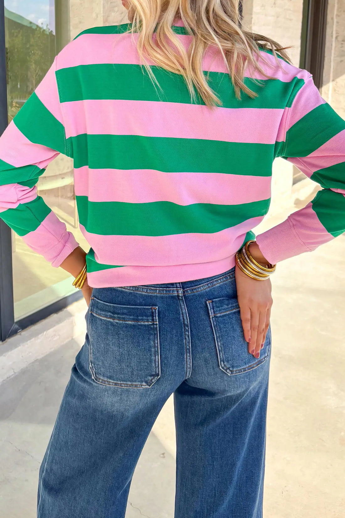Festive Holly Jolly Printed Casual Plus Size Sweatshirt
