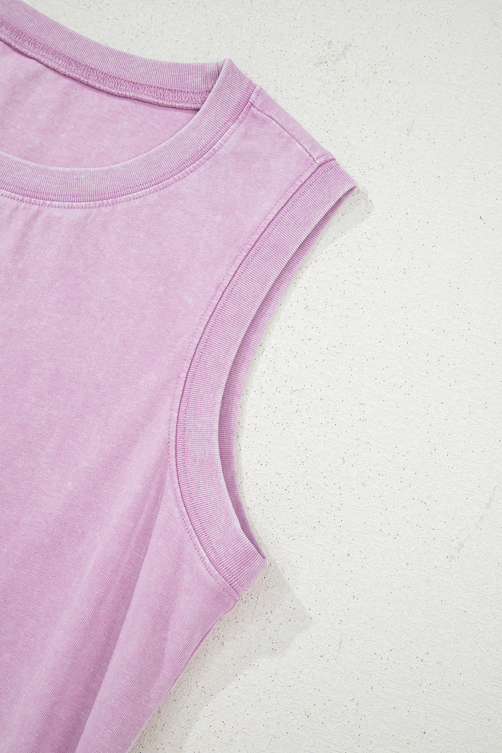Mineral Wash Sleeveless Mini Dress with Pockets eAura