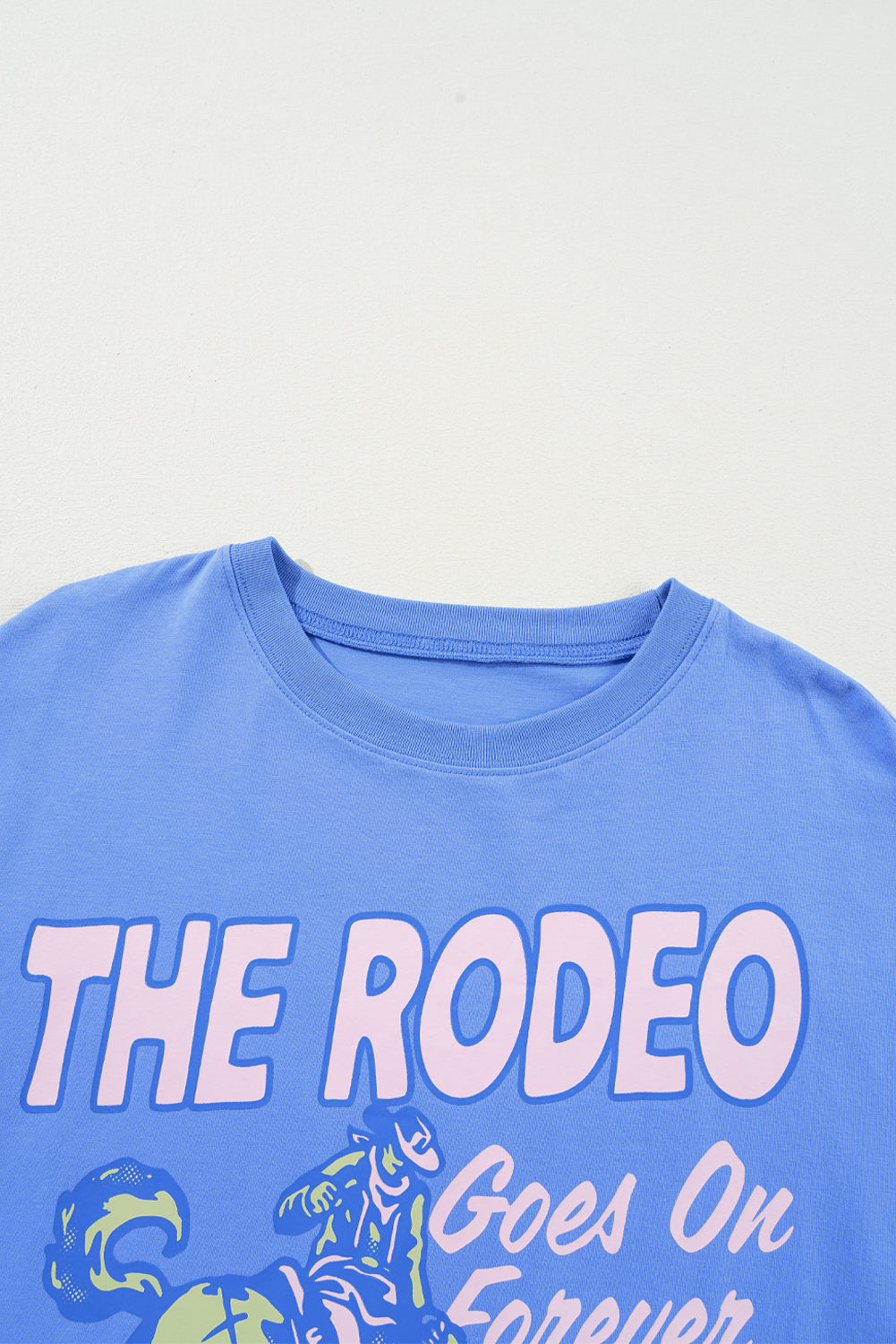 Sky Blue Rodeo Forever Western Graphic Tee eAura