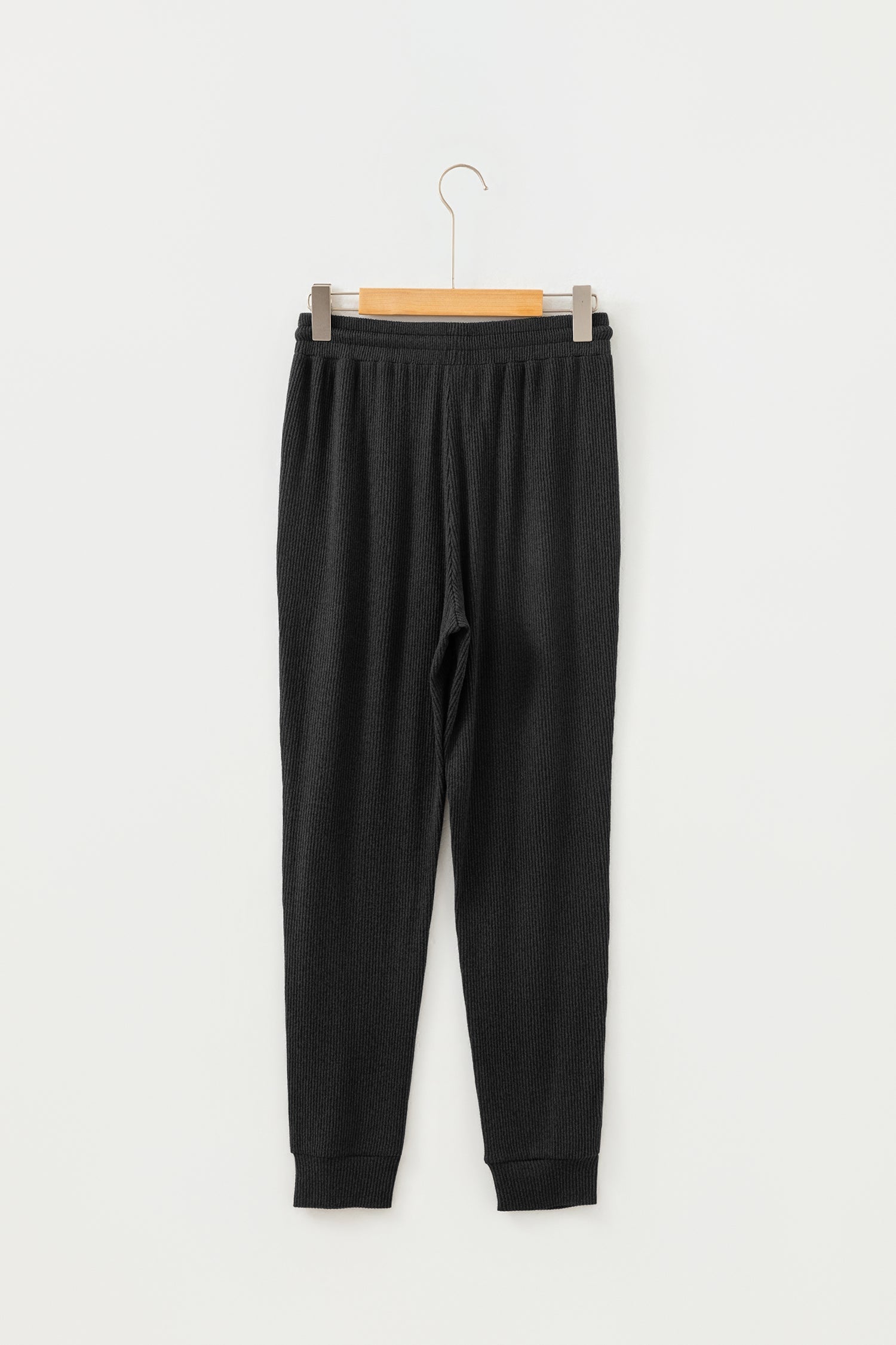 Rib Drawstring Joggers - Activewear/Bottoms