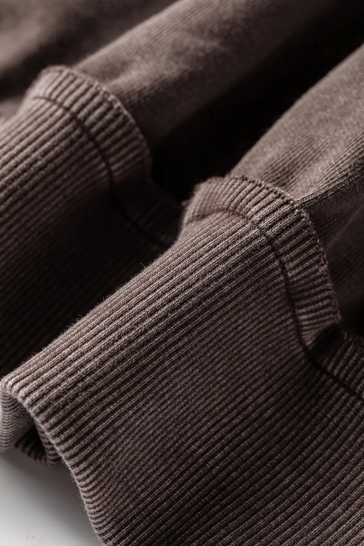 3/4 Sleeve Mineral Wash Loose Cotton Top – Dark Brown
