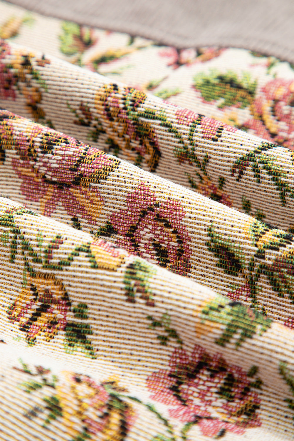 Soft Corduroy Floral Patchwork Jacket - eAura