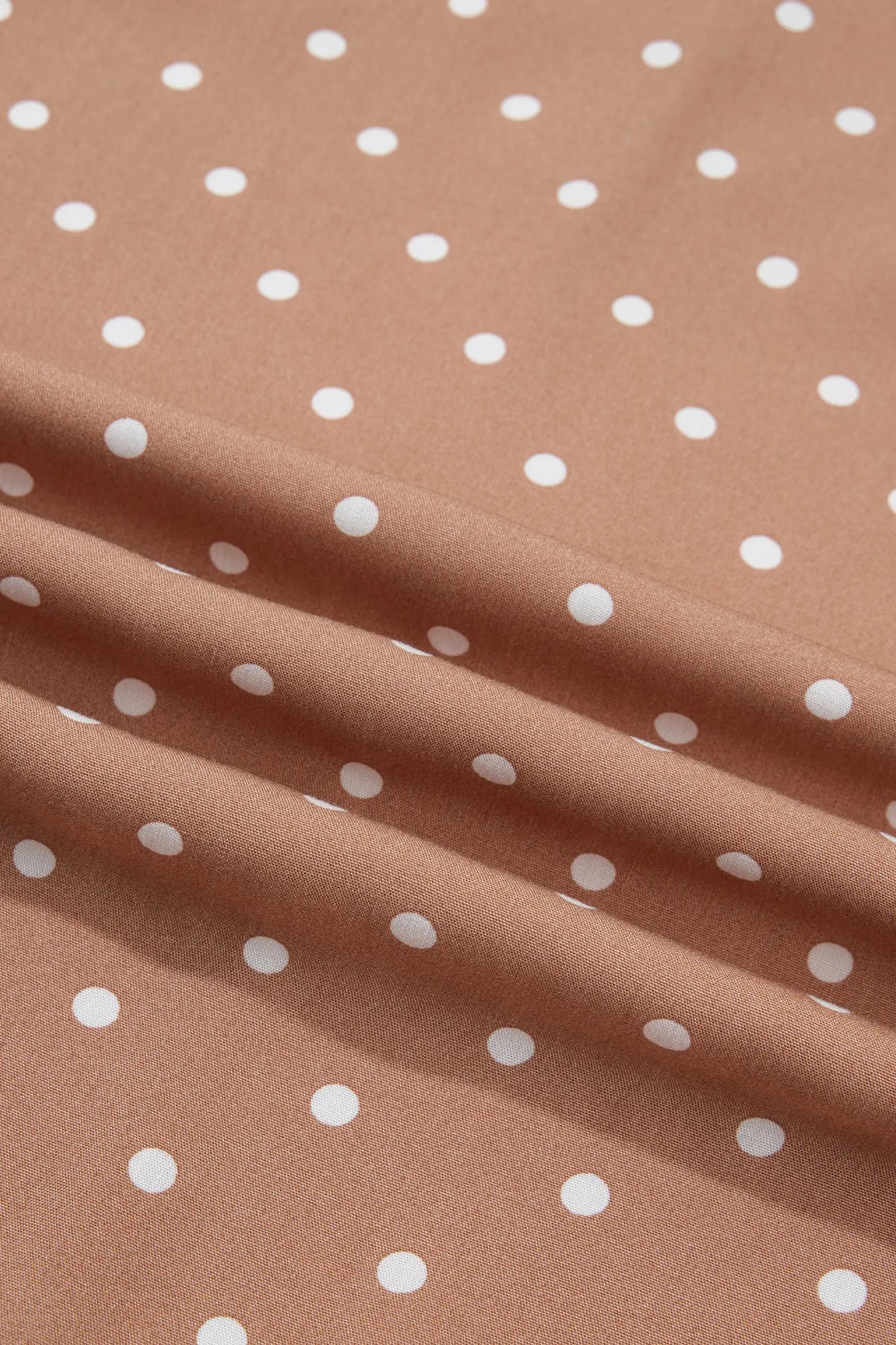 Polka Dot Lace Hem Elegant Long Shift Skirt – Khaki