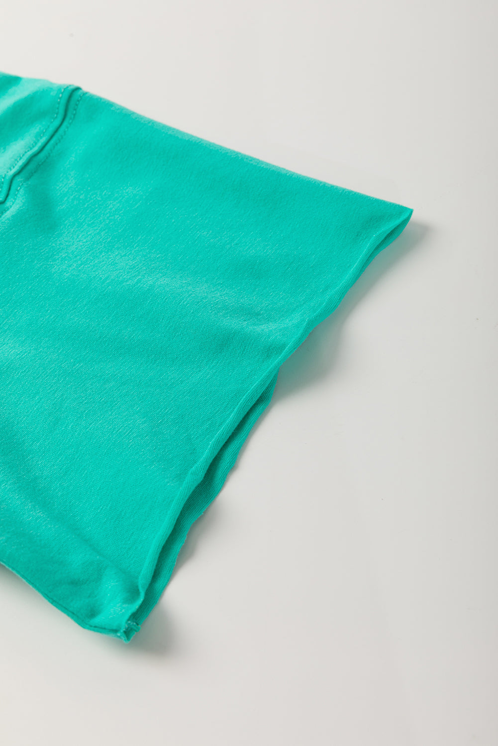 Bow Raw Edge Drop Shoulder Casual T Shirt eAura
