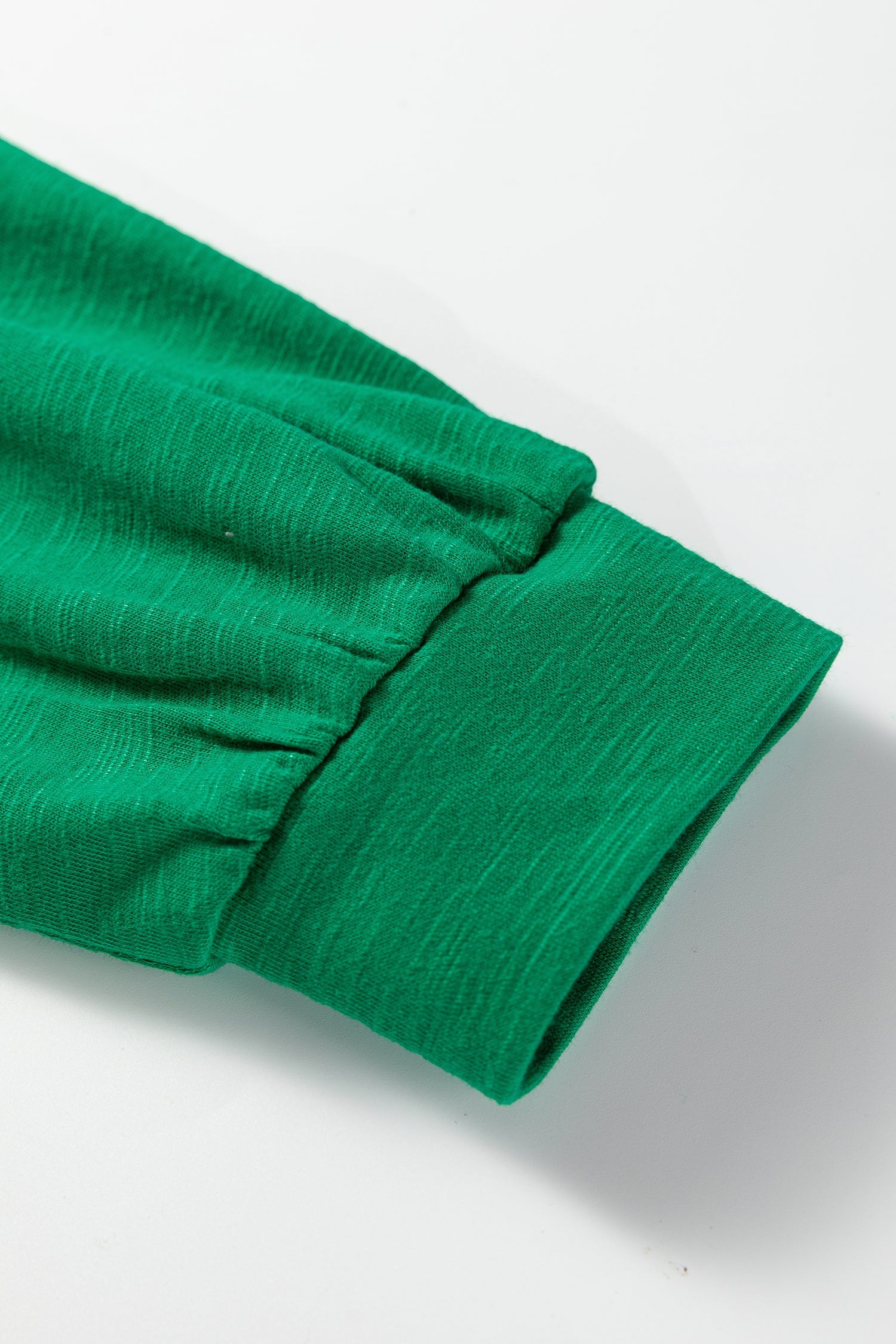 Button V-Neck Long Sleeve Top - eAura