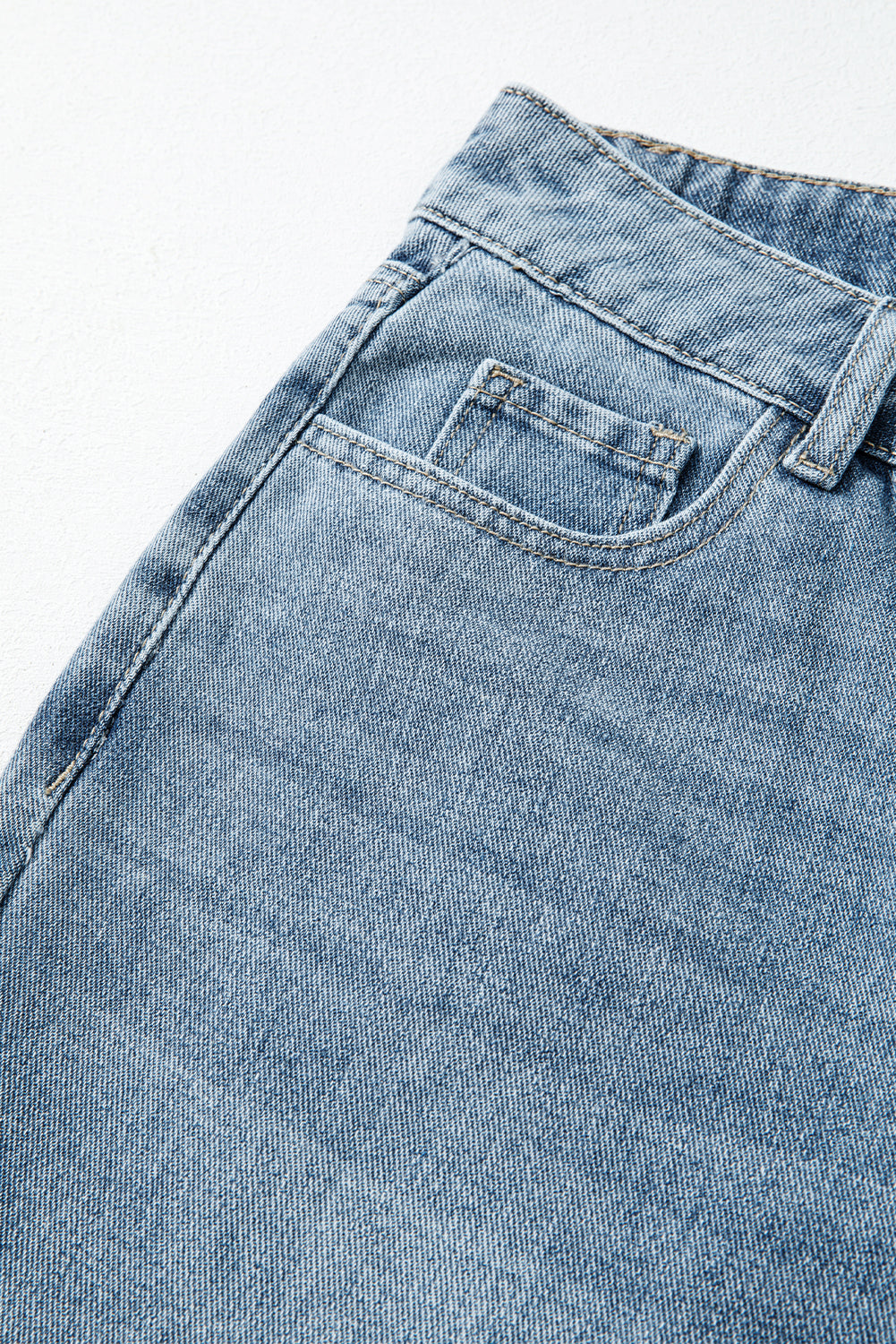 Embroidered Cropped Wide Leg High Waist Jeans - eAura