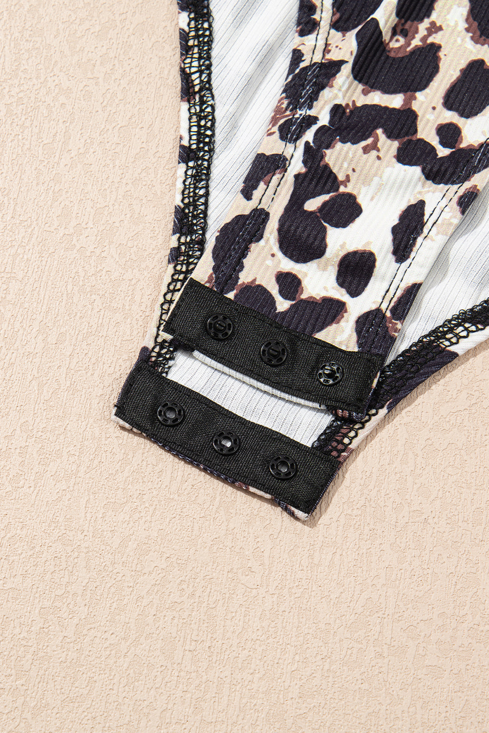 Brown Leopard Print U Neck Sleeveless Bodysuit eAura