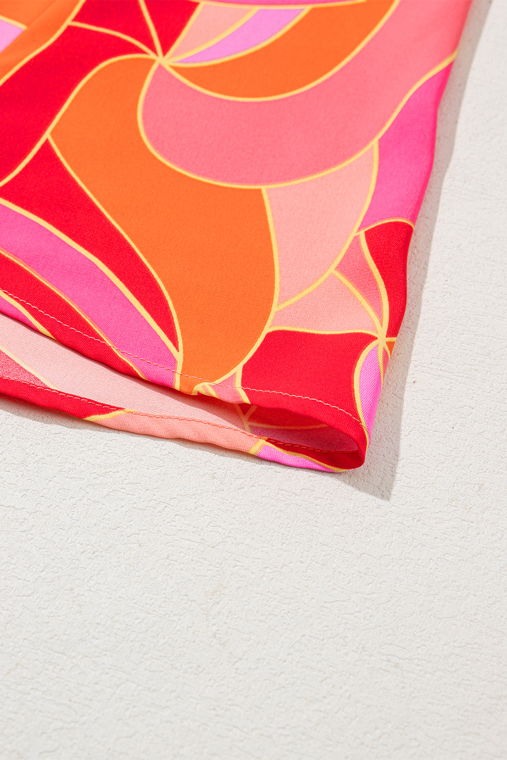 Rose Abstract Printed High Neck Knotted Nape Sleeveless Maxi Dress eAura