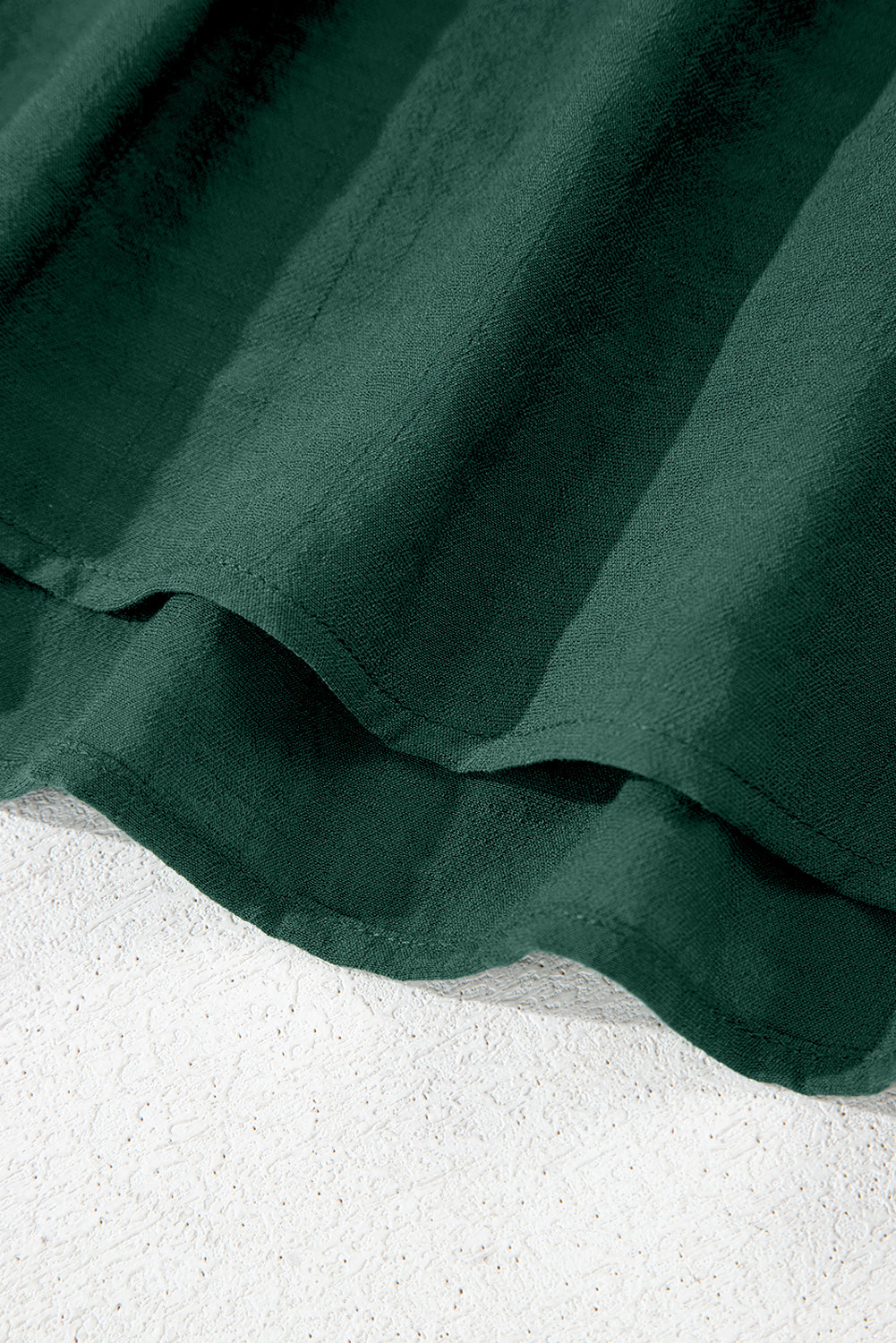 Green Bay Eyelet Embroidered Sleeve Tie V Neck Blouse eAura