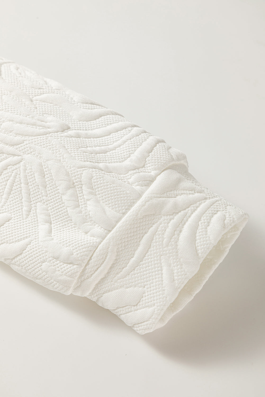 Jacquard Textured Quarter Zipper Shift Mini Dress - eAura