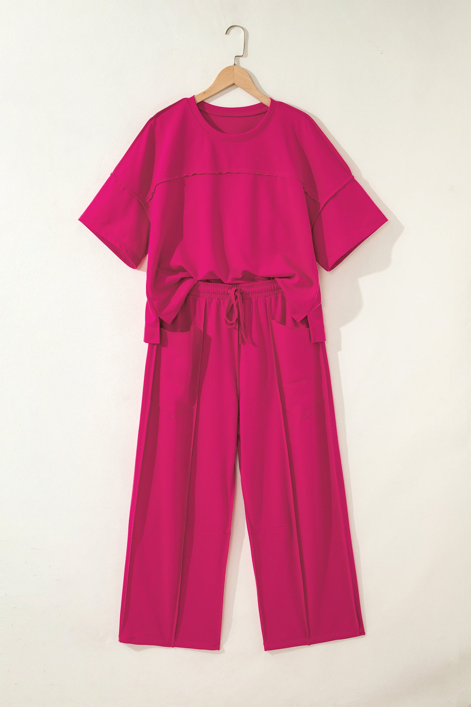 Drop Shoulder Boxy Tee and Barrel Pants Set