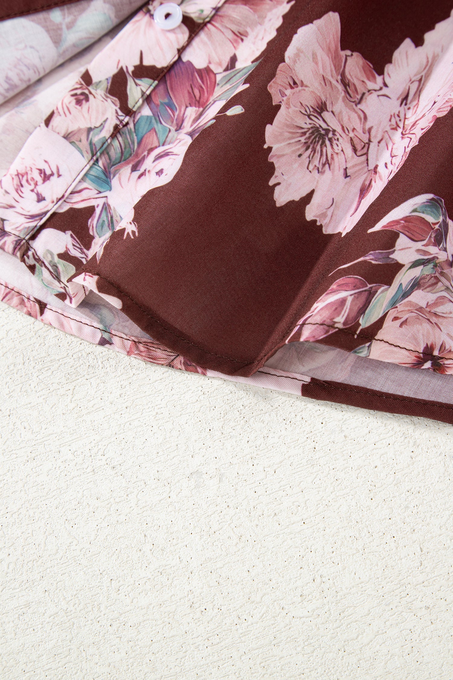 Floral Puff Sleeve Lightweight Shirt - eAura