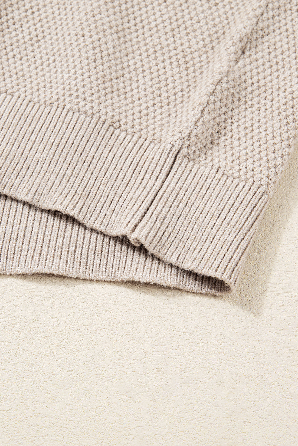 Colour Block Knit Striped Sleeve Detail Casual Sweater eAura