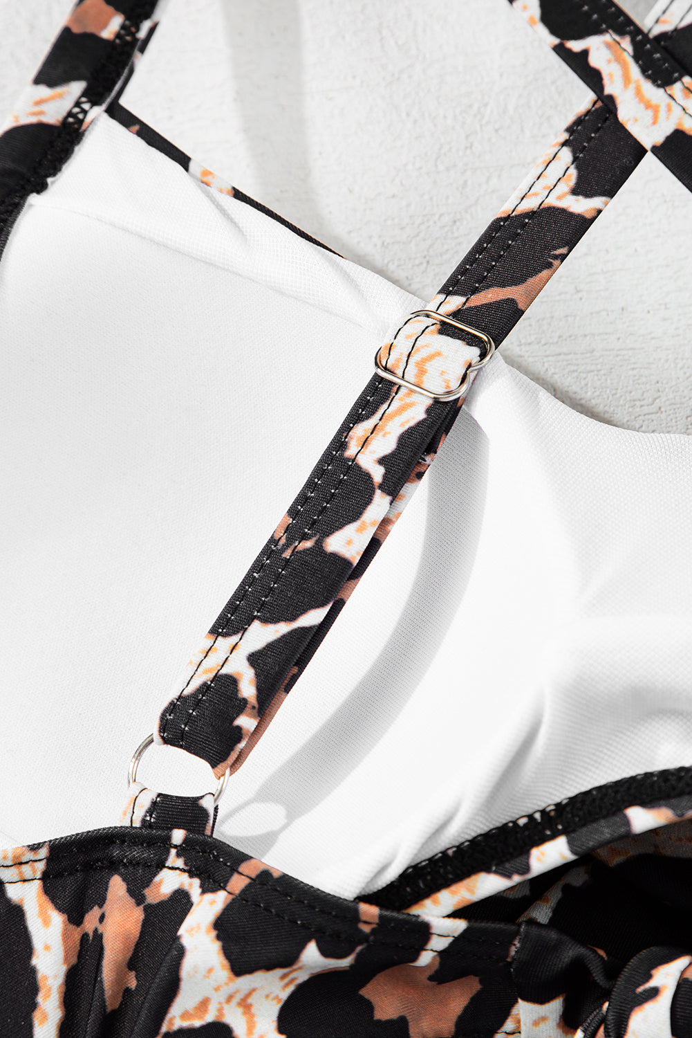 2-tone Crossed Cutout Backless Monokini - Swimwear/One Piece Swimsuit