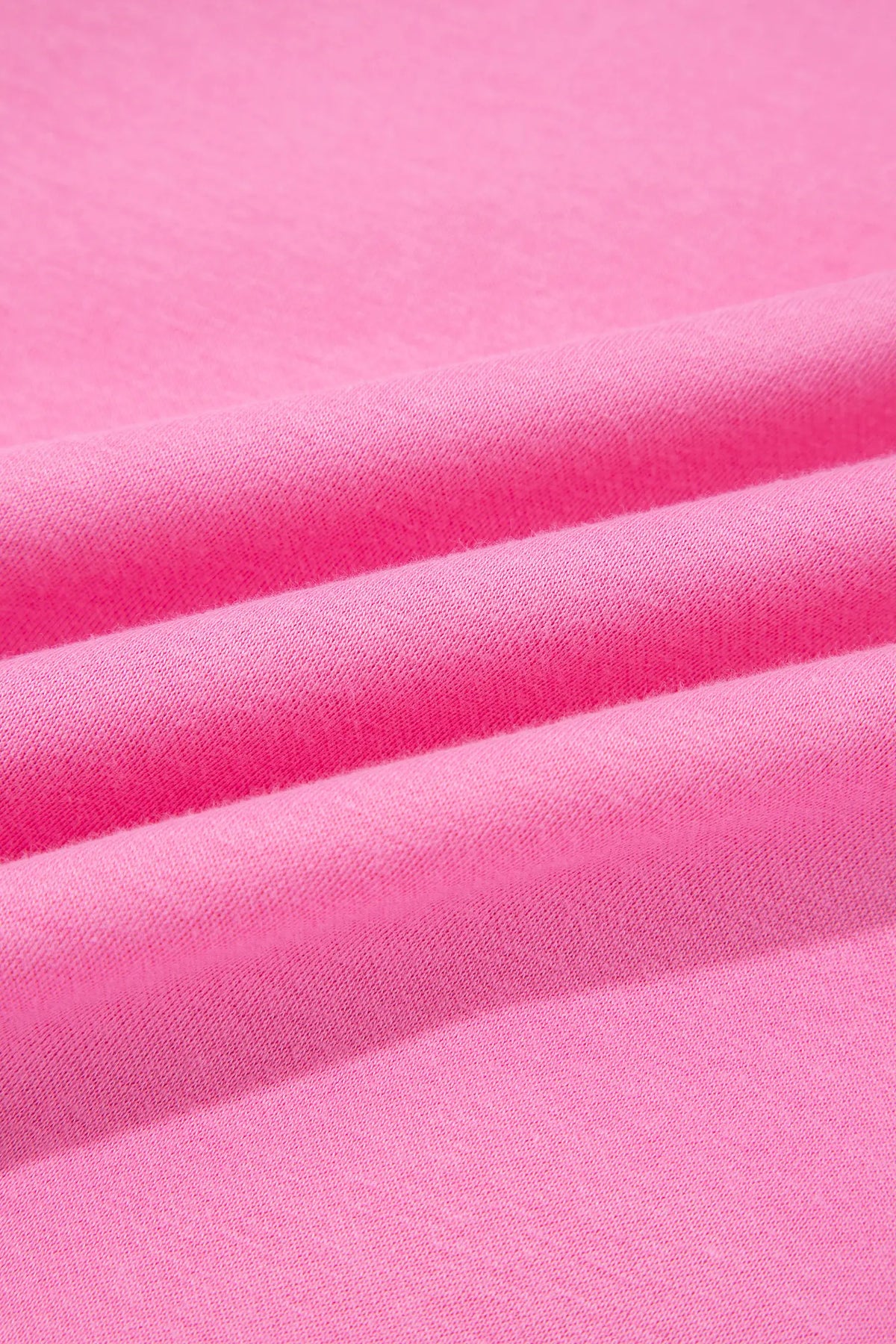 Bright Pink Exposed Seam Detail Reversible Double Wear Plus Size Sweatshirt