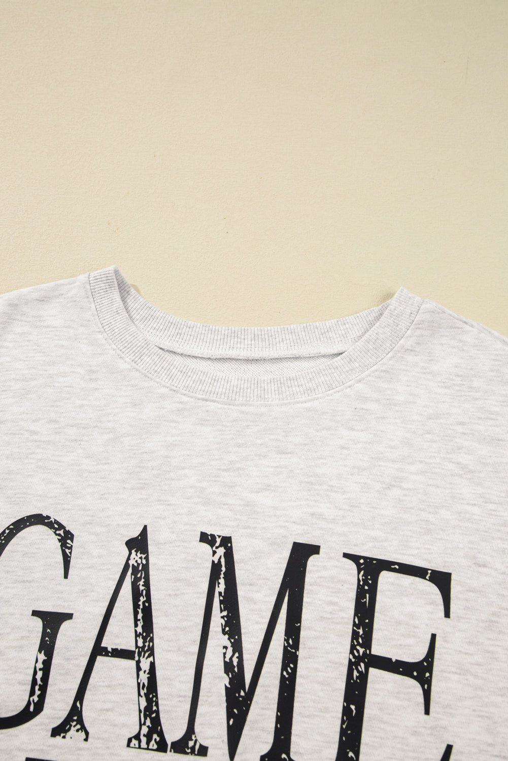 Vintage Washed GAME DAY Graphic Baggy Sweatshirt - eAura