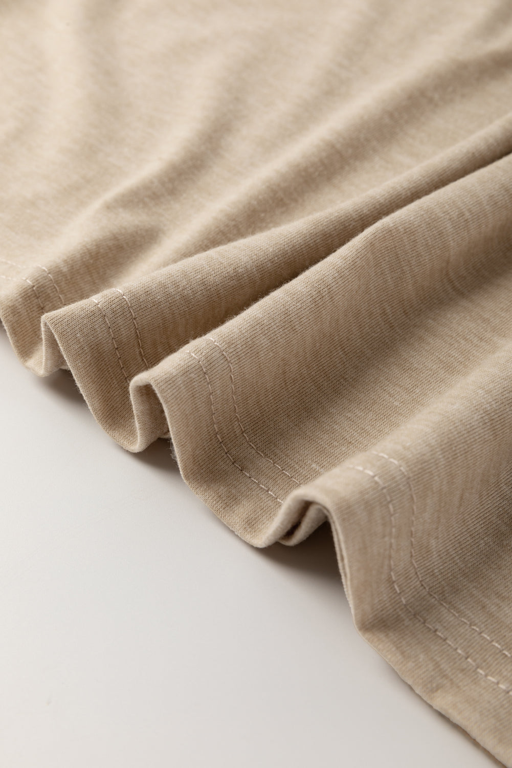 Parchment Solid Colour Ruched Puff Sleeve T Shirt eAura