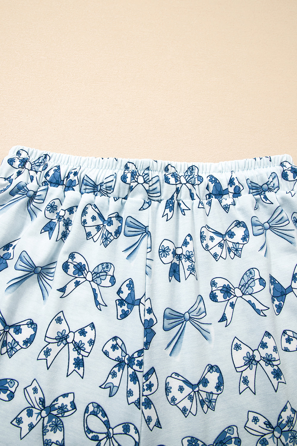 Cherry/Bow Print Short Pajama Set – Pink
