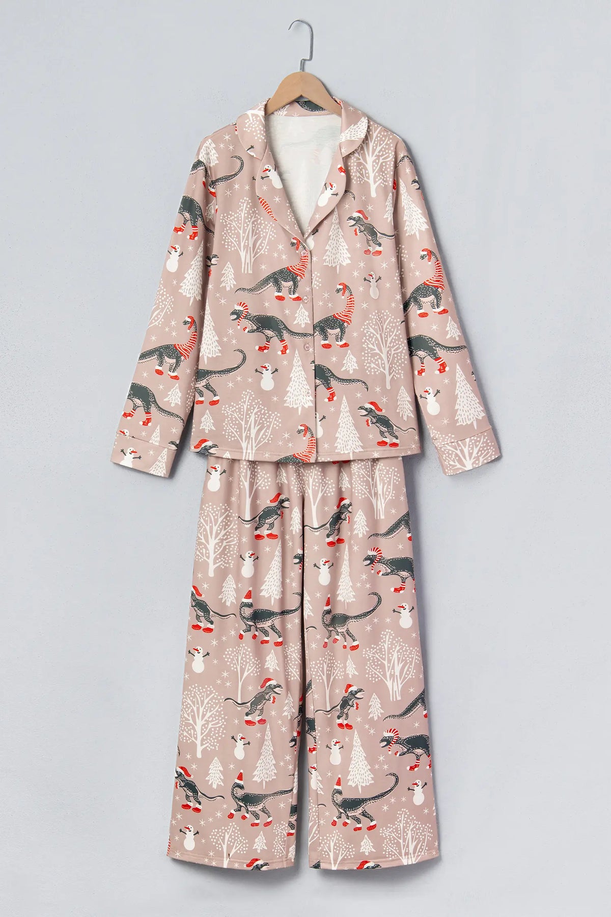 Two Piece Lounge Set Long Sleeve Abstract Print