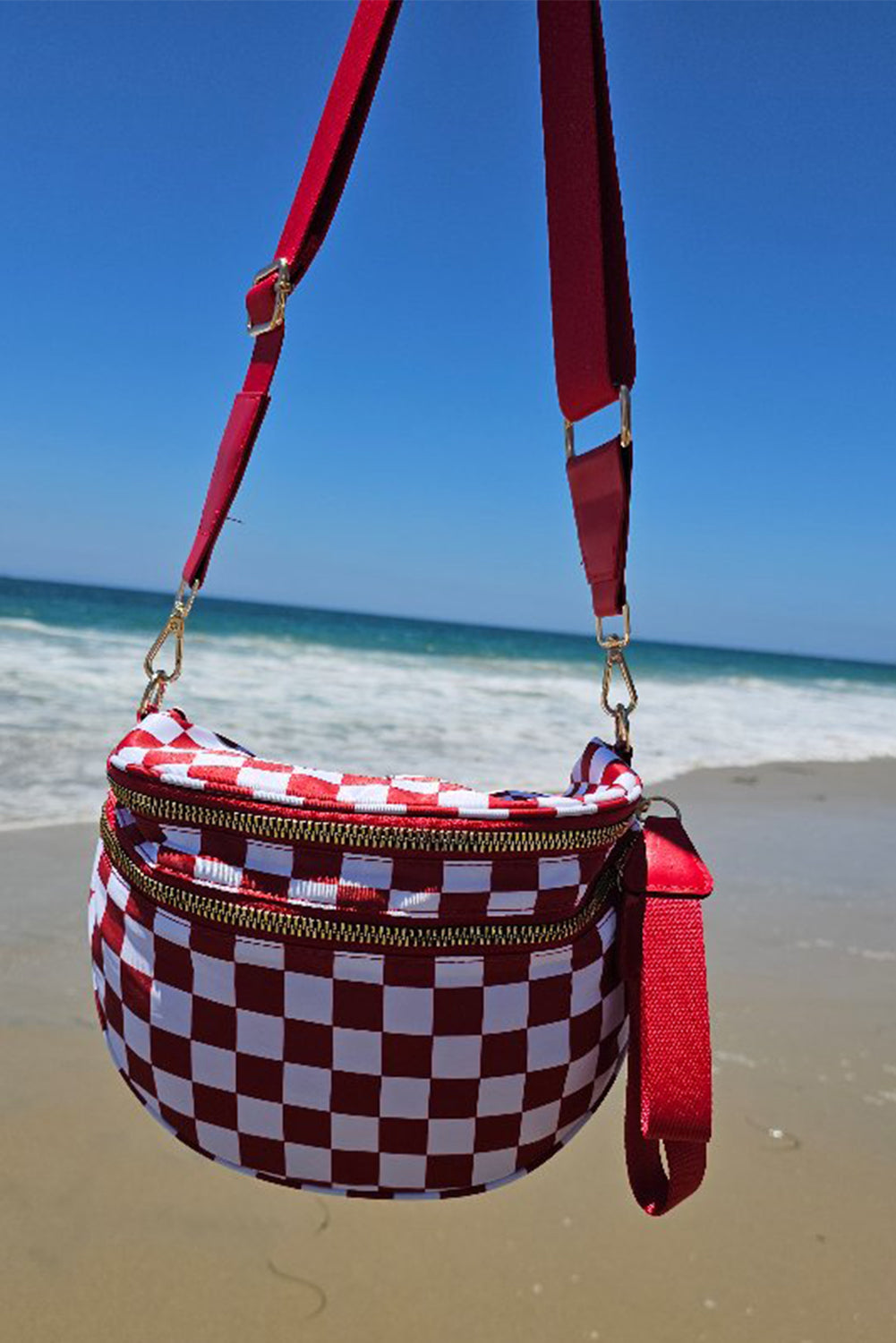 Print Wide Strap Large Crossbody Bag