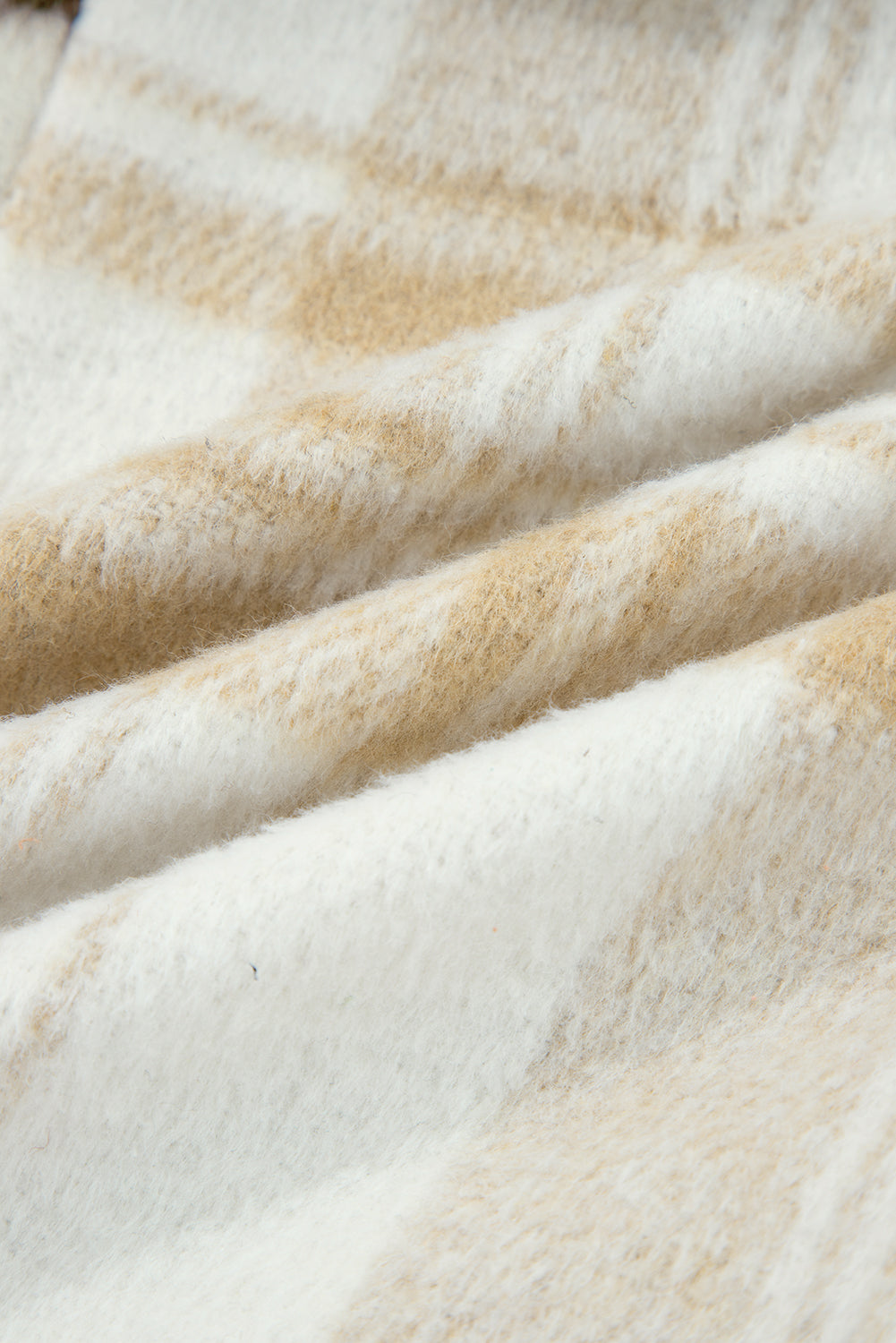 Multicolour Plaid Patchwork Side Pockets Buttoned Shacket - eAura