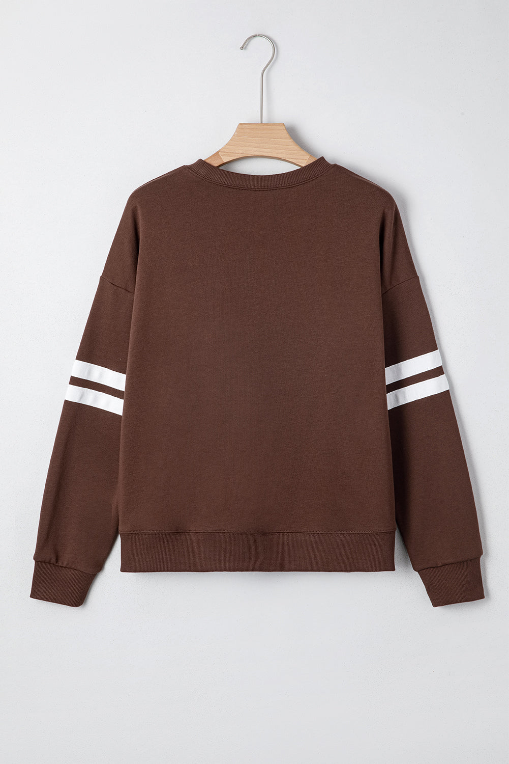 Striped Detail Drop Shoulder Oversized Sweatshirt