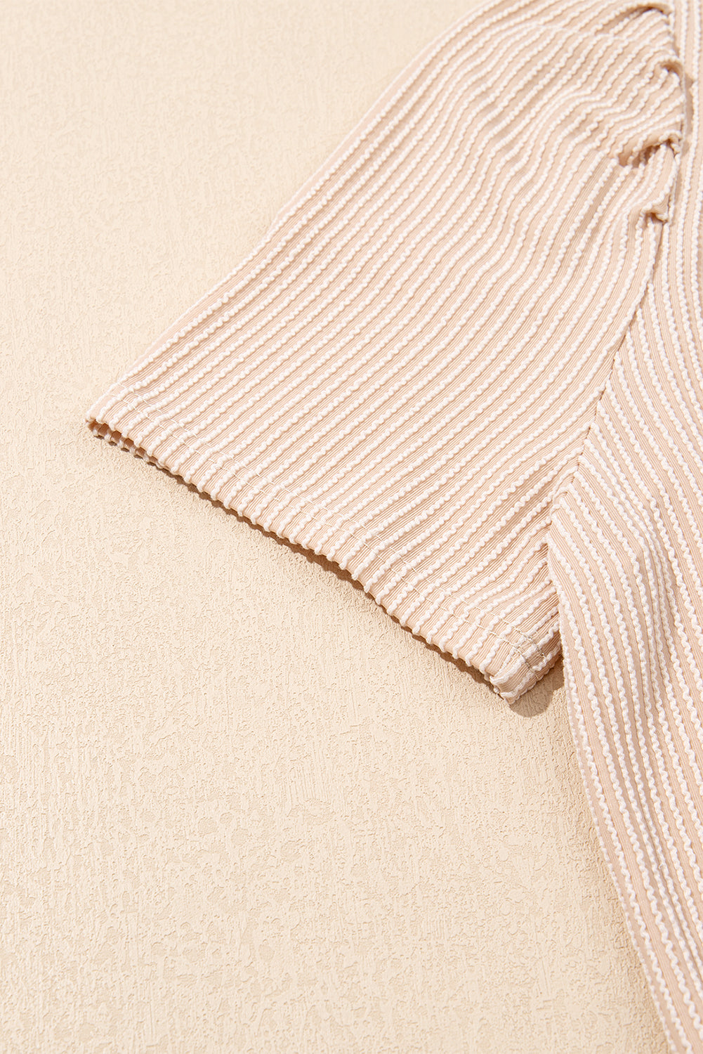Ribbed Knit Crew Neck Puff Sleeve Shift Mini Dress eAura