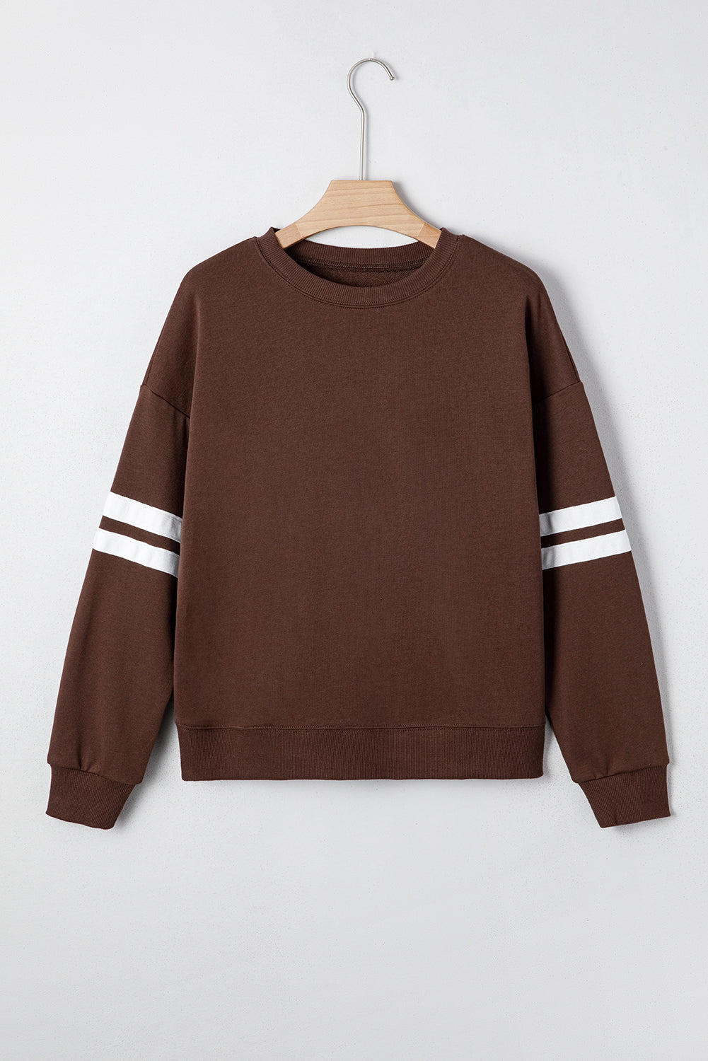 Striped Detail Drop Shoulder Oversized Sweatshirt