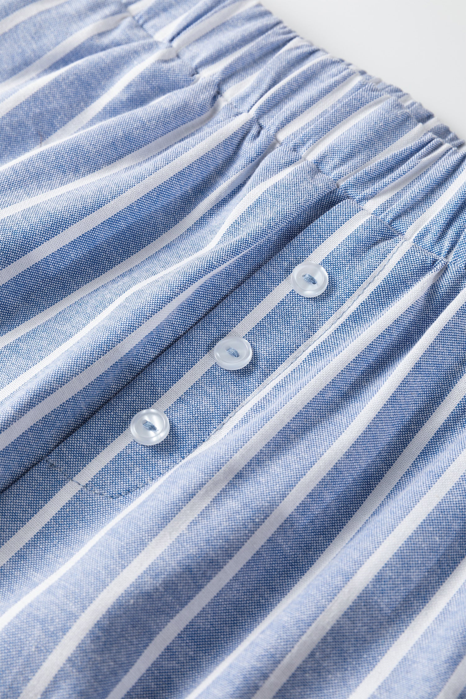 Stripe Buttoned Detail Loose Casual Pants - Bottoms/Pants & Culotte
