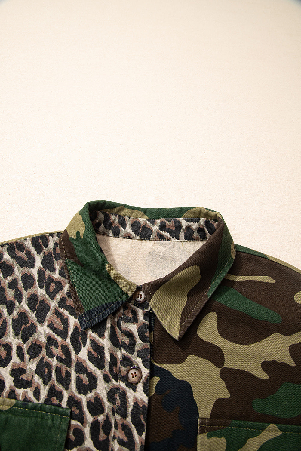 Leopard Camo Patchwork Oversize Shacket - eAura