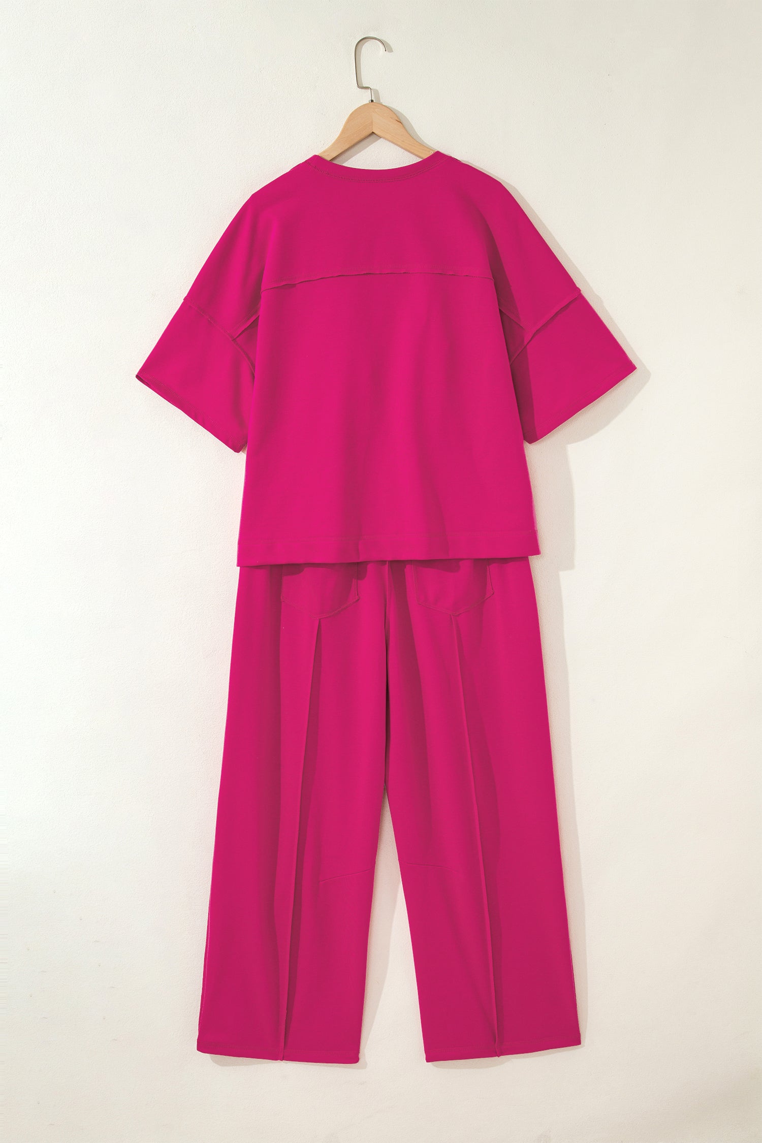 Drop Shoulder Boxy Tee and Barrel Pants Set