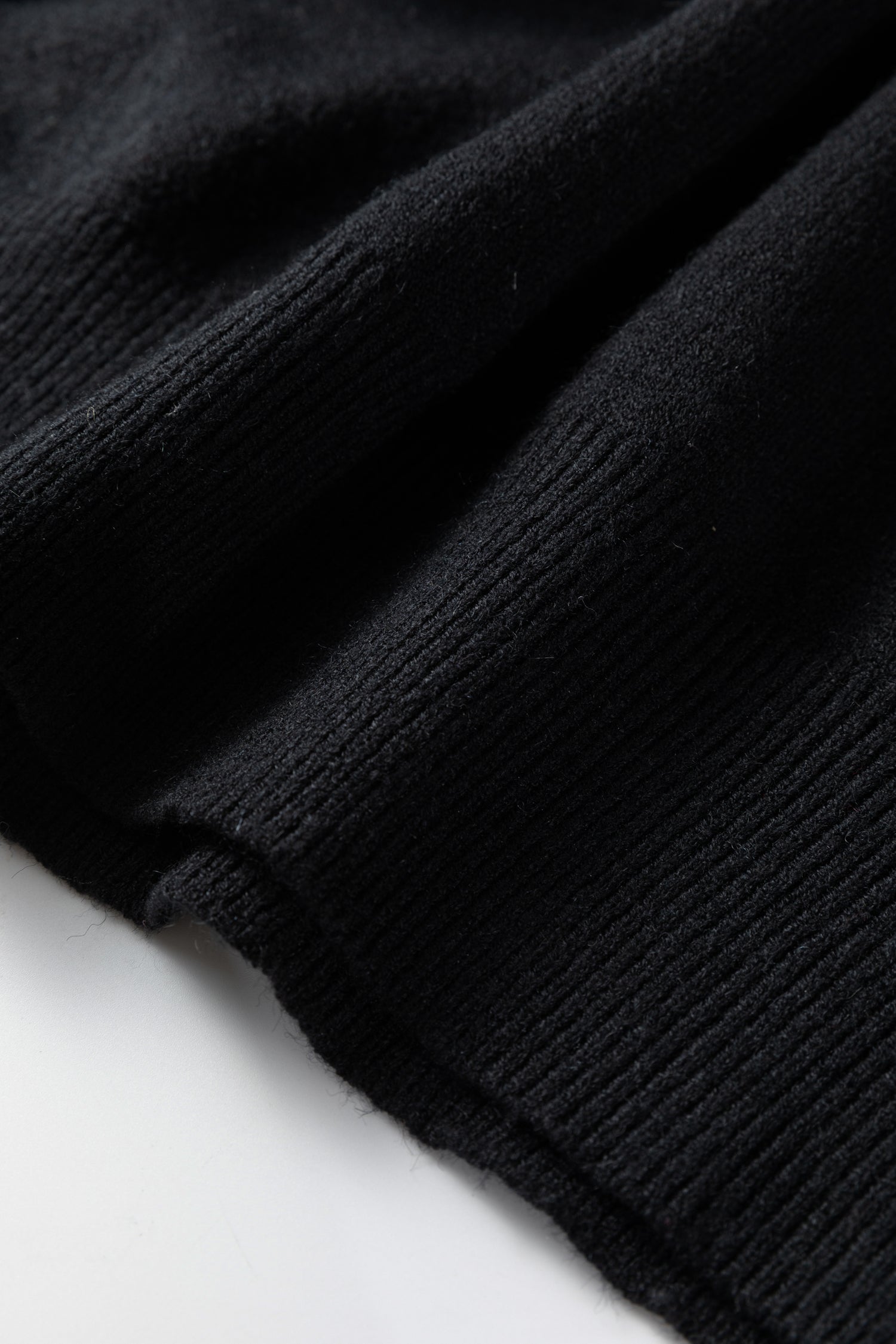 High Neck Puff Sleeve Sweater and Pleated Mini Skirt Co-ord Knit Outfit - Two Piece Sets/Two Dresses