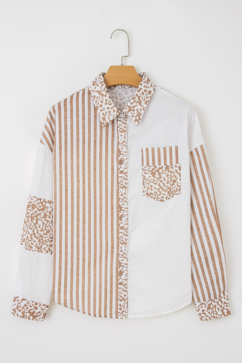 Leopard Striped Western Casual Shirt - eAura