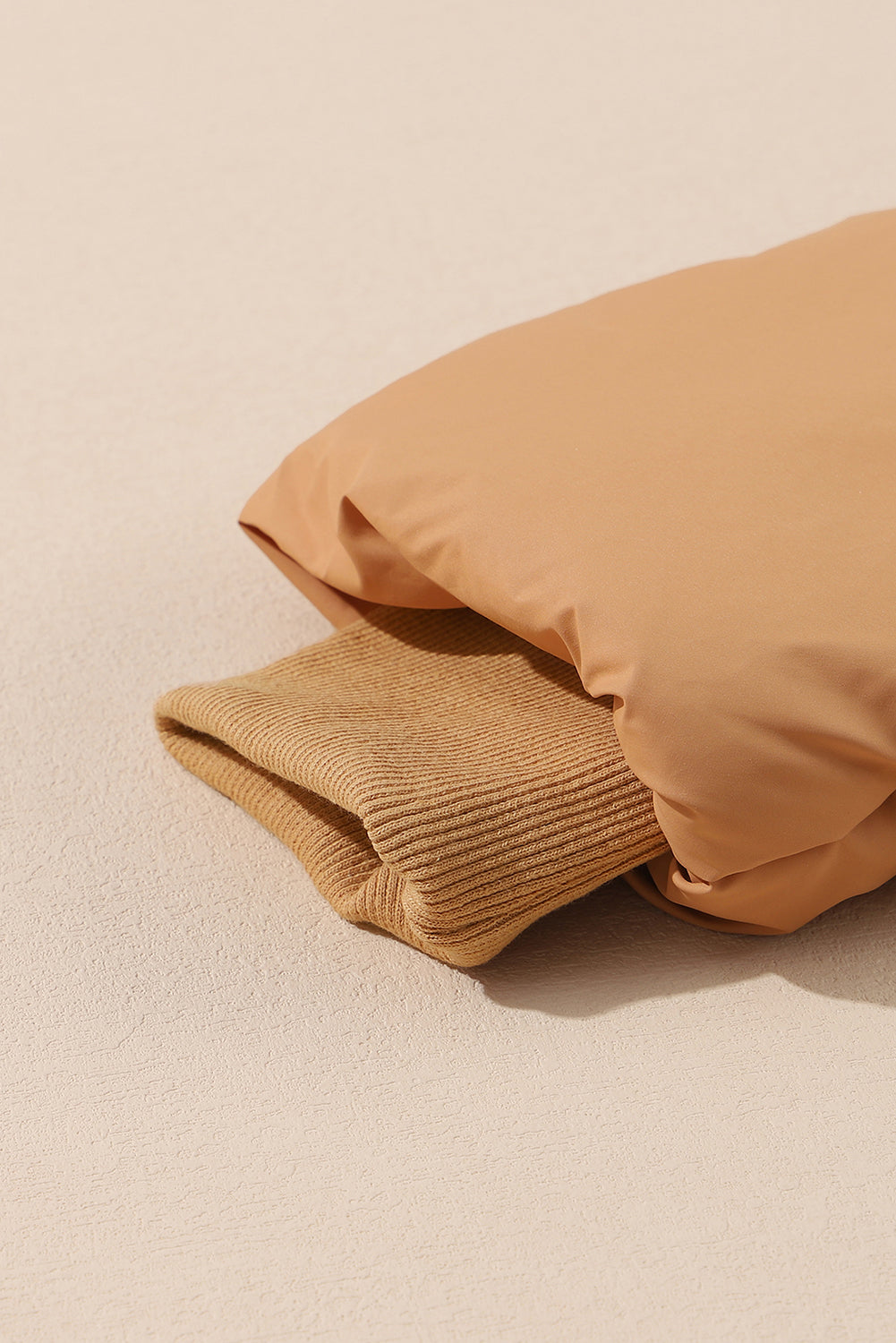 Zip-Up Puffer Jacket With Pockets - eAura