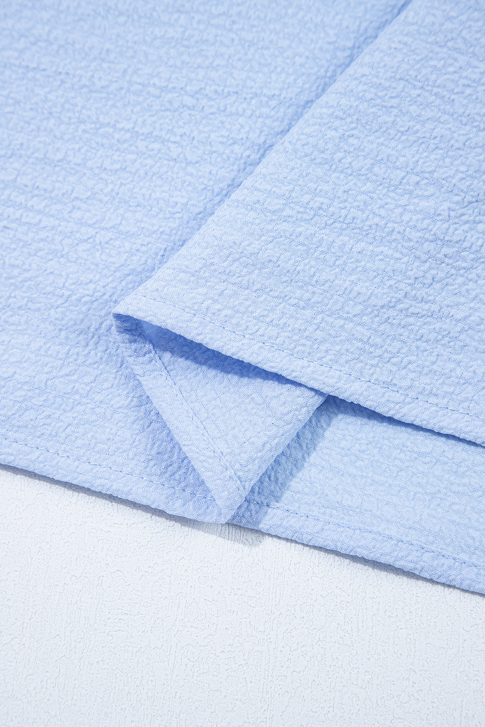 Beige Textured Bow Knot Frilled Butterfly Sleeve Blouse eAura