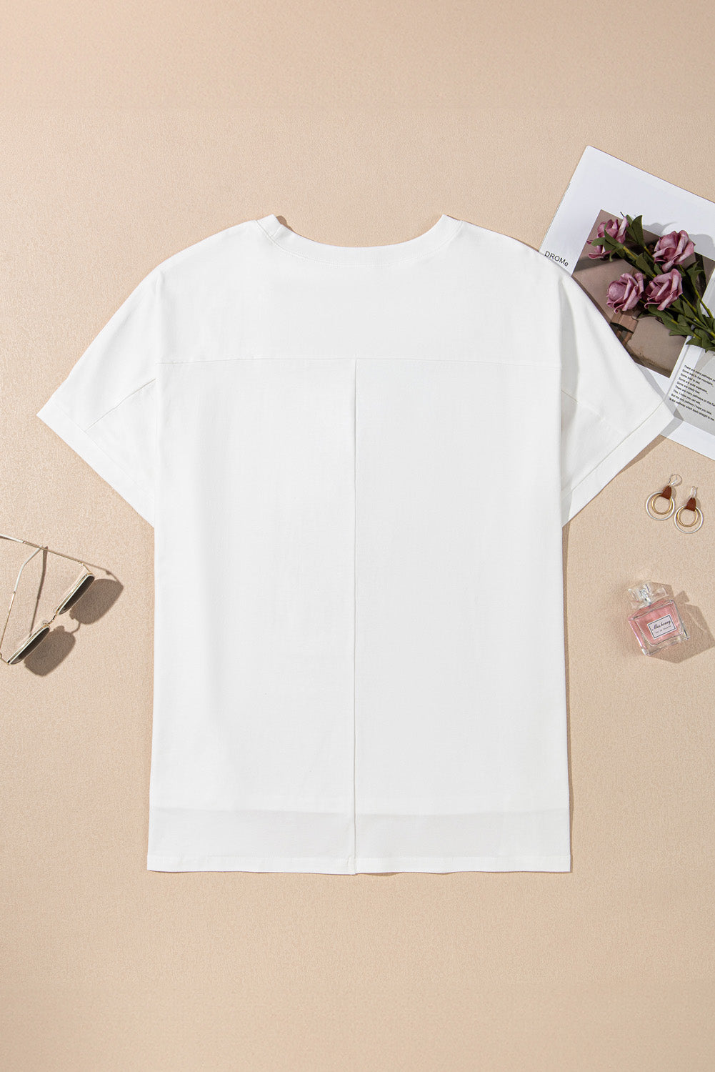 White Sequined Texas Graphic Plus Size T Shirt BB Fashion Outlet
