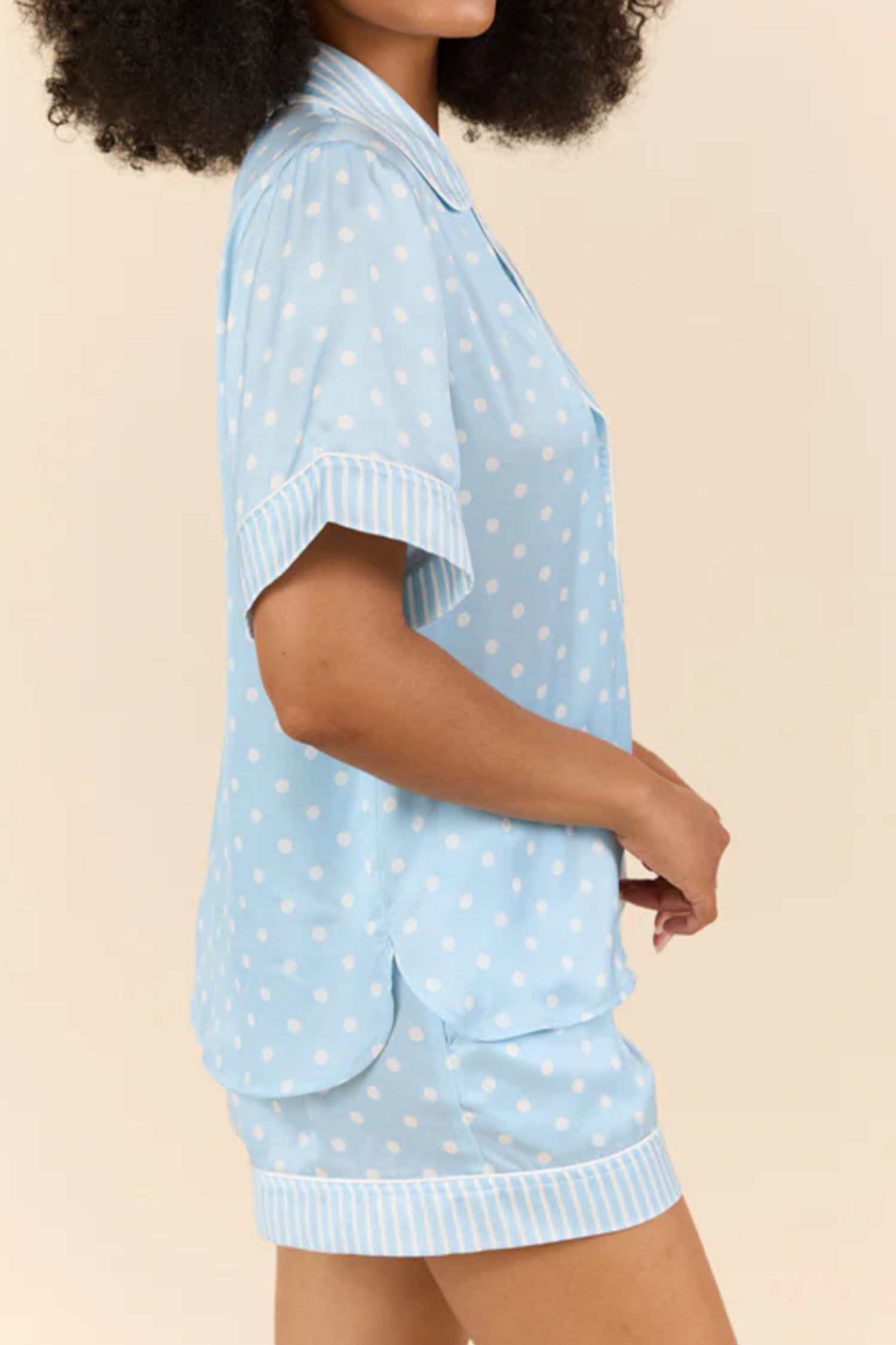 Polka Dot Print Soft Short Pyjama Set - Loungewear & Sleepwear/Pyjama Shorts