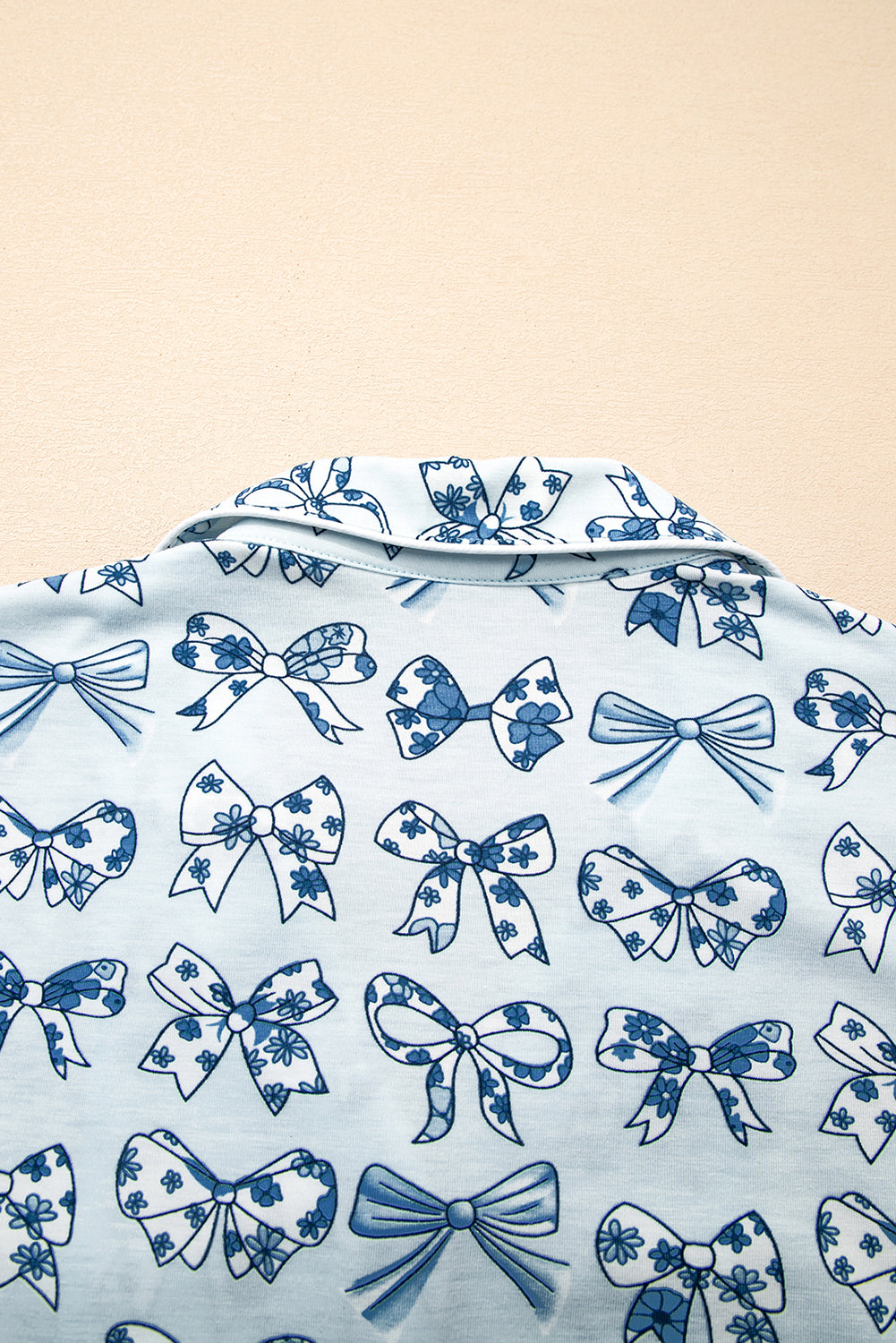 Cherry/Bow Print Short Pajama Set – Pink