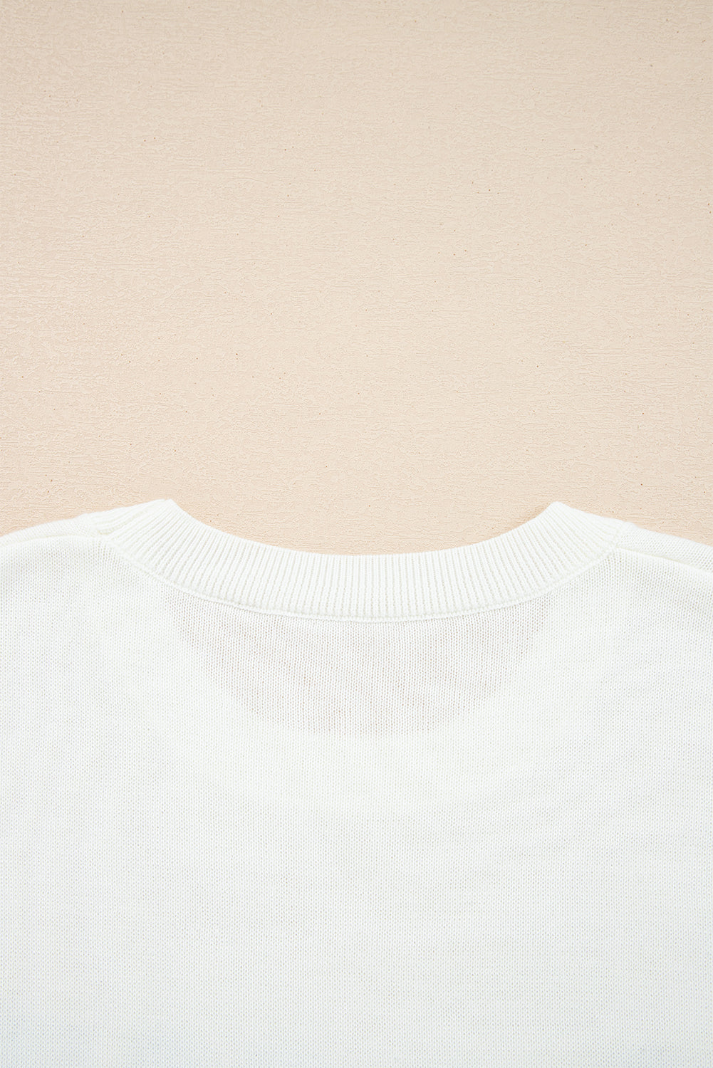 White Sequined GAME DAY Graphic Round Neck Sweater eAura