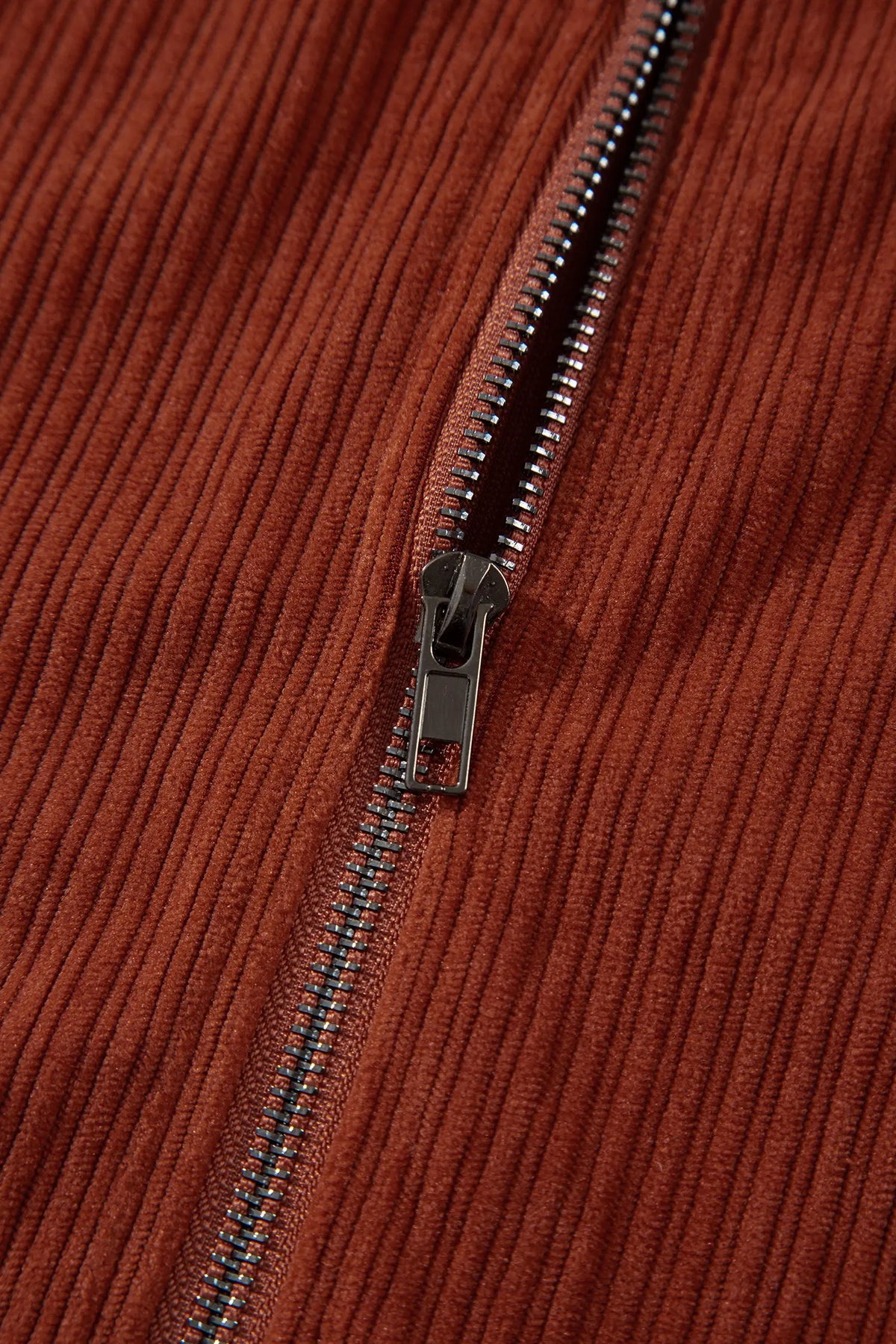 Ribbed Ribbed Zip-Up Sleeveless Pocket Sheath Dress – Clay
