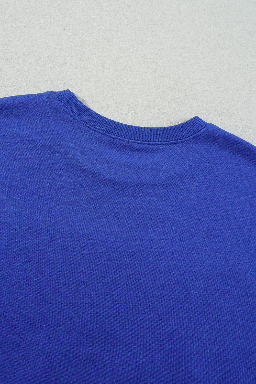 Dark Blue Game Day Crew Neck Graphic Pullover Sweatshirt eAura