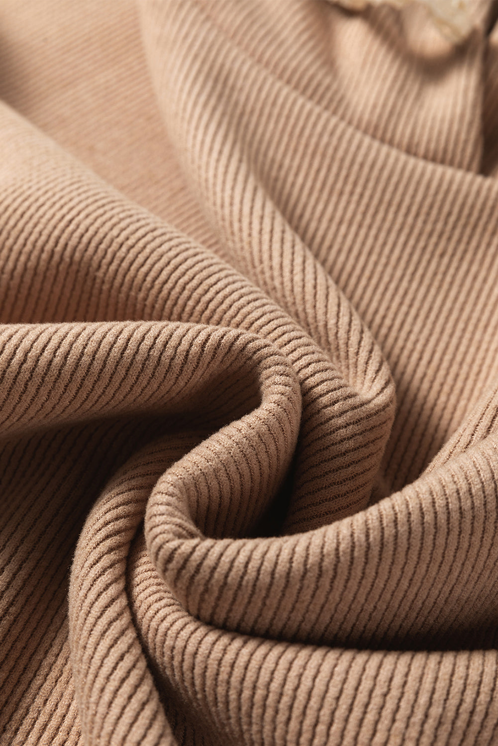 Pullover Hoodie and High Waist Bottoms Soft Cord Co-ord Set - eAura