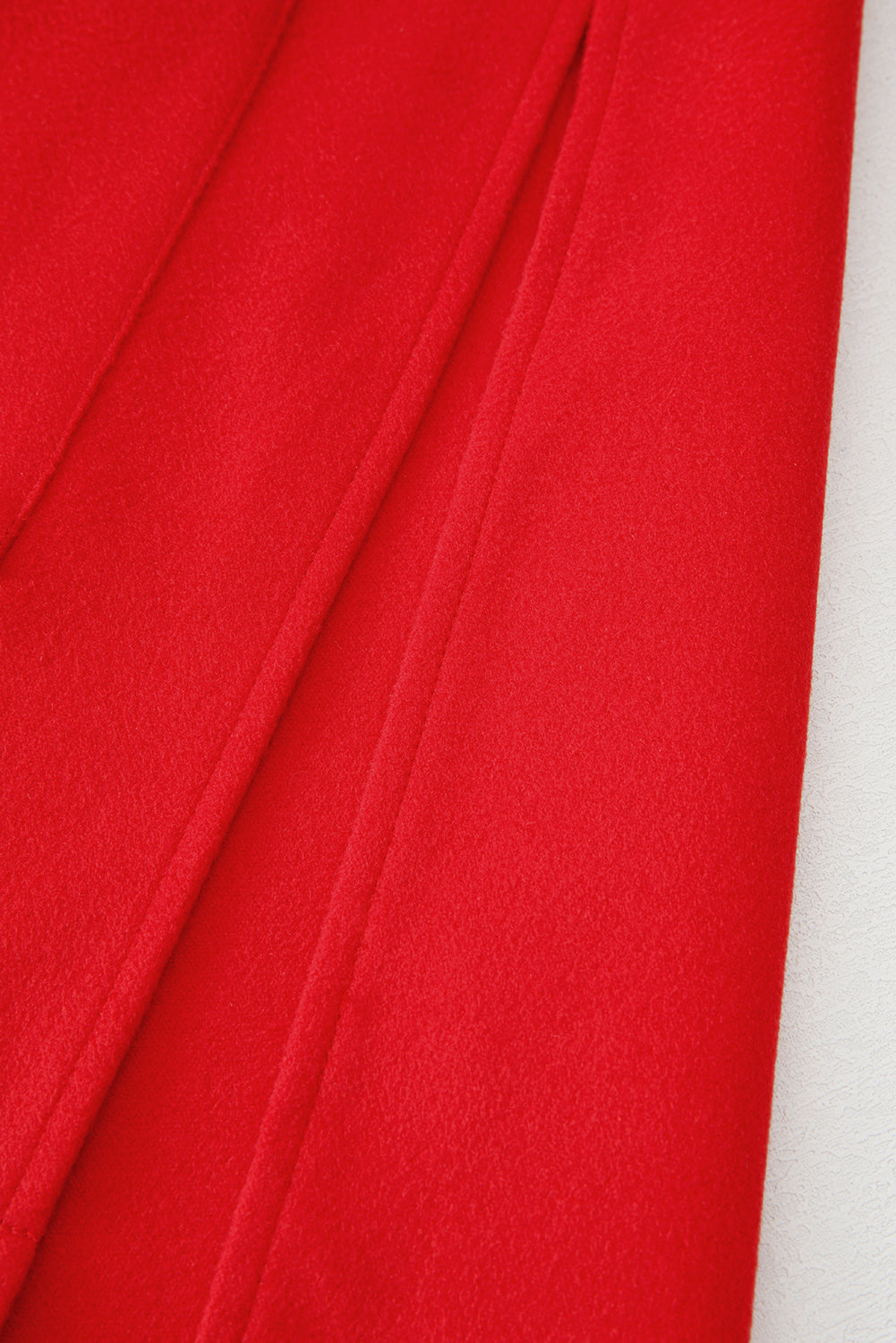 Fiery Red Solid Color Casual Zip up Hooded Coat BB Fashion Outlet