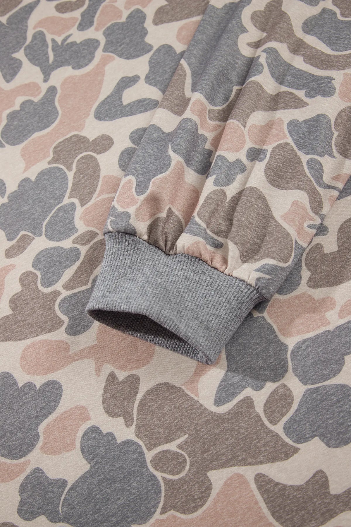 Camouflage Long Sleeve Round Neck Two-Piece Plus Size Set – Multicolour